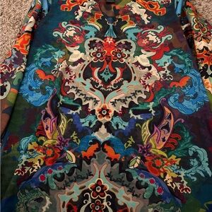 Ali Miles Multicolor Abstract Top